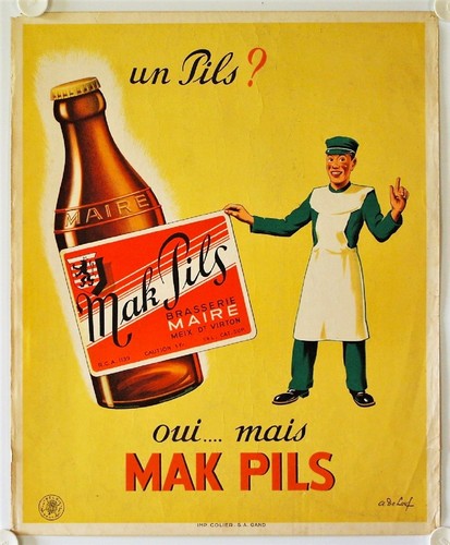 Affiche bière mak pils ca - affiche,