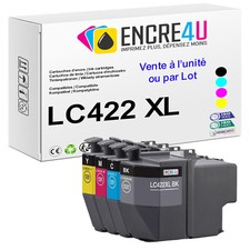 PREMIUM - Cartouches d'encre compatibles avec Brother - Série LC422 XL LC422XL
