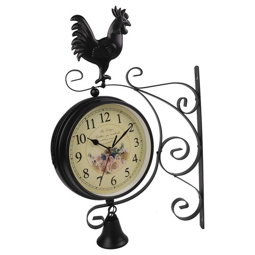 Horloge fer décorative - en,