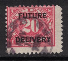 Scott RC5- D'Occasion 20c Future Livraison, 1918-1934- U.Interne Fiscaux Stamp