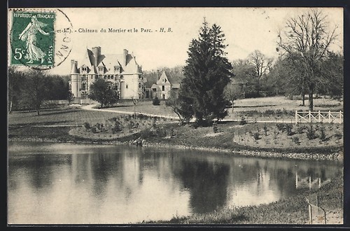 Cpa mortier château - le, mortier,