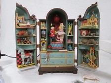 1989/1990 Enesco "The Dream Keeper" Lighted Animated Music Box Armoire see video