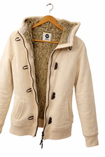 Veste sweat doublée fourrure