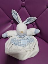 doudou Sac Bleu Blanc lapin