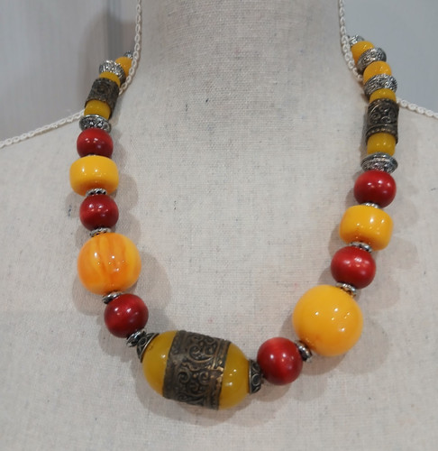 Ancien collier ethnique style - ethnique,