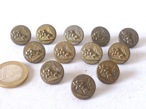 Anciens boutons chasse - anciens,