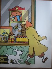 Affiche 1990  Hergé Tintin