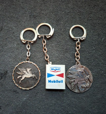 LOT DE 3 PORTE CLES/MOBIL/MOBILOIL/vintage.