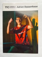 Autograph ADRIEN RASSENFOSSE-Table Tennis BELGIUM-ITTF World Cup 2025-signed AK