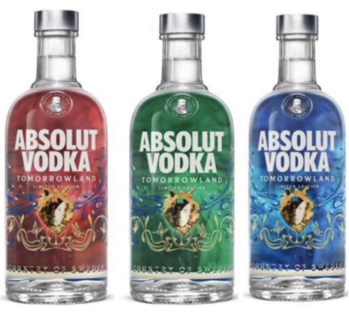 Bouteille absolut tomorrowland - bouteille,