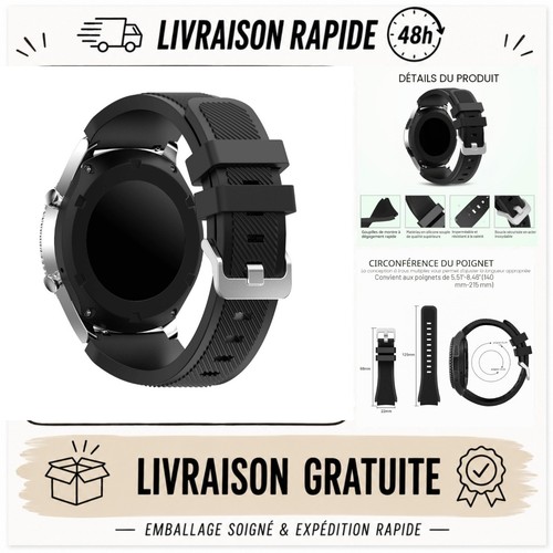 Bracelet montre silicone mm - 22,