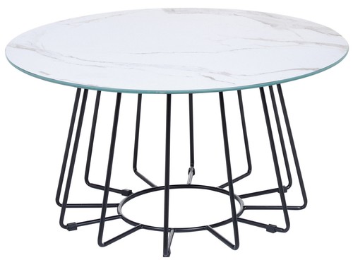 Table basse noir blanc - noir, et