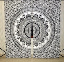 Rideaux mandala paon indien