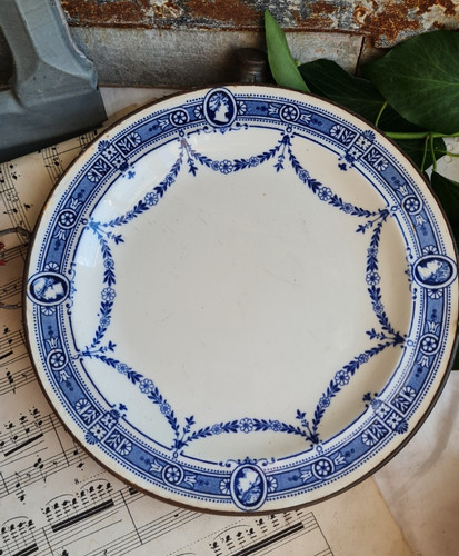 Ancienne assiette terre fer - assiette, de