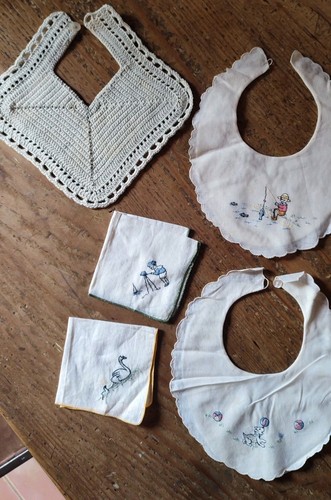Lot linge ancien bébé - linge,