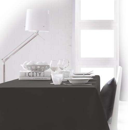 Nappe unie gris anthracite