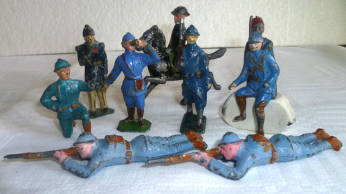 Anciens soldats plomb peint - anciens,