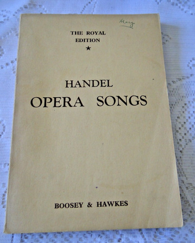 Livre musique handel - livre, opera