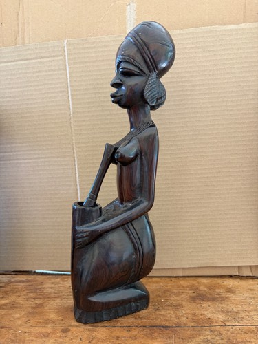 Statue africaine ébène - africaine, en