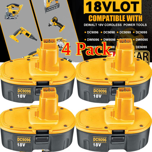 4pack 18v replace for dewalt - 18v,