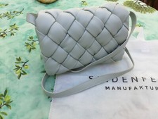 Sac Bandoulière  Tressé  Seidenfelt Bleu Ciel