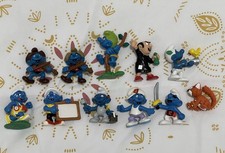 Lot de 11 schtroumpfs anciens