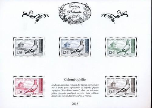 Timbre france trésors la - france,