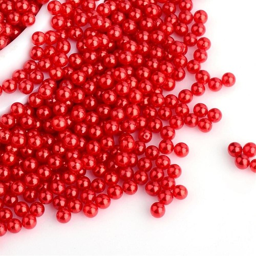 500 perles sans trou - trou, rondes