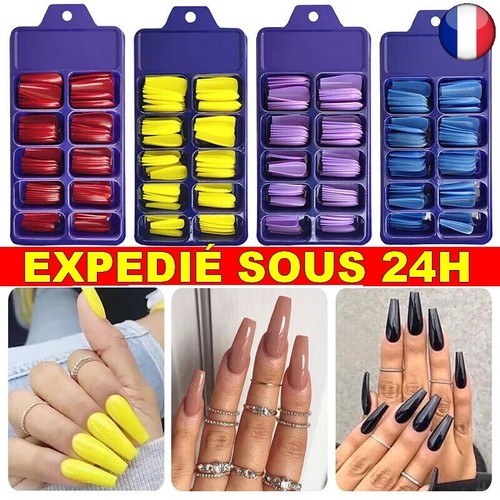 100 faux ongles couleurs - 100,