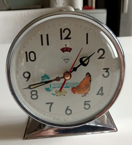 Ancien reveil anime poule - reveil,