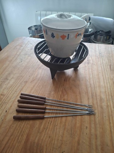 Service fondue vintage - à,