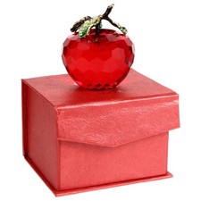 1pc Noël Pomme Pomme Pret Artificielle Crystal Craft Pomme Modèle Décoration