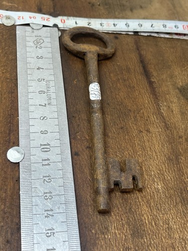 Antique large wrought iron key