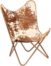 Chaise papillon cuir de - papillon, en