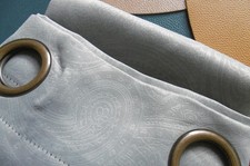 Rideau occultant à oeillets 260x140 cm de couleur grise NEUF