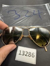 Vintage Ray Ban Sunglasses Aviator  1/10 12k GF Bausch & Lomb B&L Pilot Green