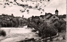 CPSM PF 38 - PONT-DE-BEAUVOISIN (Isère) - 57. Le Barrage, Pont et les bellochers