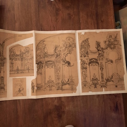 Triptyque architecture dessin - triptyque,