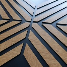 Panneau mural 3D Lamelles