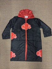 Manfini Naruto Cloak Adult Costume Anime Akatsuki Robe Halloween Cosplay Sz L