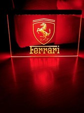 FERRARI DRIVE SUPERCAR LED enseigne lumineuse néon bar bière pub club home ro...