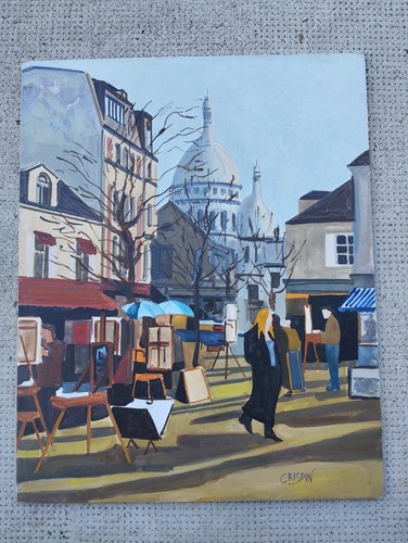 Tableau montmartre crispin - tableau,