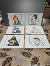 Lot De 6 planches Tintin moulinsart 2011 Temple Du soleil Ect planche Strip