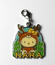 Hello Kitty Sanrio Keychain Strap Charm Nara Limited ED Japanese 2000 Japan F/S