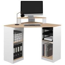 Bureau d'angle HARRY blanc et