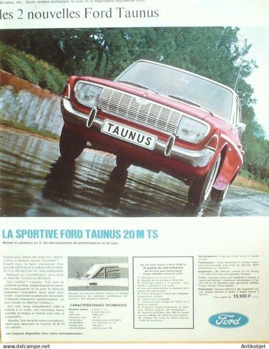 Publicite auto ford taunus - publicite,