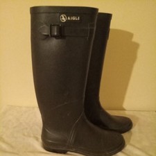 AIGLE WOMENS BLACK RUBBER
