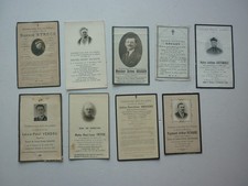 Lot image mortuaire memento