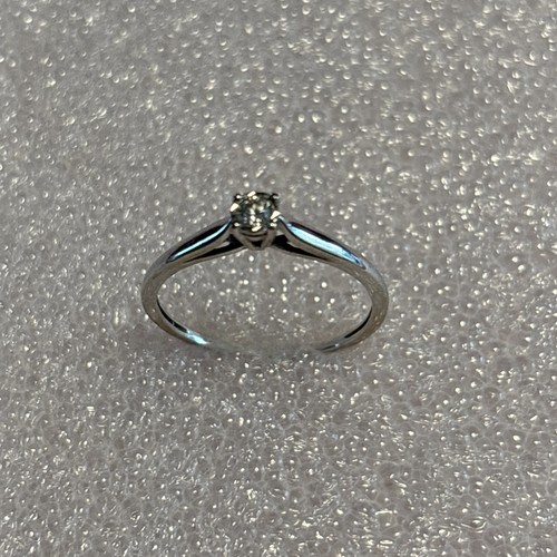 Bague solitaire blanc 18 - solitaire,