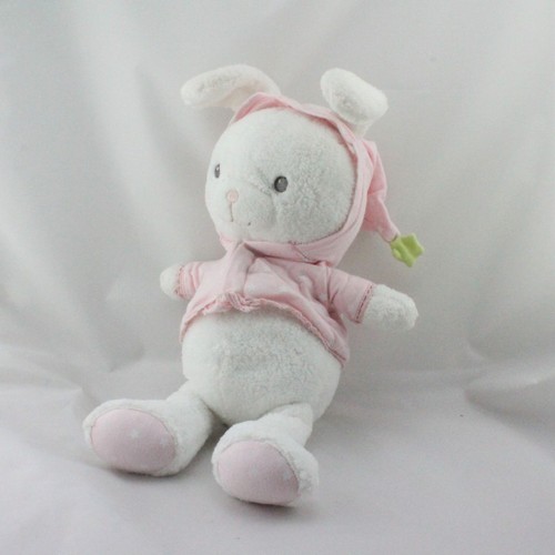 Doudou lapin blanc - , rose